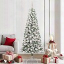  Kunstig sammensatt juletre med LED  stripelys 210 cm PVC