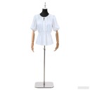 vidaXL Justerbar mannequin 165-213 cm med base Hunn PP Svart