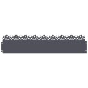 vidaXL Plenkanter 20 pcs Antrasitt 103 x 0,05 x 22 cm Stål