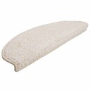 vidaXL Trappematter 30 stk 65x21x4 cm hvite halvrund store