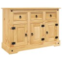  Bokhylle Corona brun 112x43x78 cm heltre meksikansk furu 8720845885175