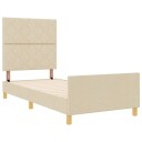  Sengramme i Krem 100x200 cm laget av Stoff