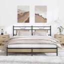  Sengeramme uten madrass sonoma eik 183x213 cm konstruert tre