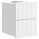  Vegghengt Nattbord Hvit 33 x 34,5 x 43 cm Konstruert tre