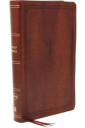 Nkjv, End-Of-Verse Reference Bible, Personal Size Large Print, Leathersoft, Brown, Red Letter, Comfo Av Thomas Nelson
