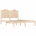 vidaXL Sengeramme heltre furu 140x190 cm