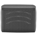 vidaXL Sidebord antrasitt 54x54x36,5 cm plast
