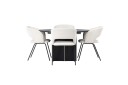 Venture Home Matilda Matgruppe 130 cm Rund med 4 Day Stoler Sort