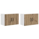  Kjøkkenvegghyller Veggmontert 2 pcs Artisan Eik 60 x 31 x 40 cm