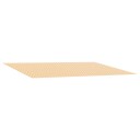 vidaXL Reserveduk til markise Gul og hvit 250 x 200 cm Polyester