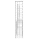 vidaXL Gabionkurv u formet med 2 stolper jern 140x20x100 cm