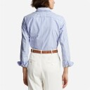 Ralph Lauren Classic Fit Striped Oxford Shirt - Harbor Island Blue/white