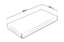 Arigna Fjærmadrass 160x200 cm -