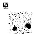 Vallejo Stencils Splash and Stains 1/35