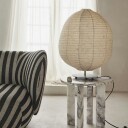Kurbis Gulvlampe Ø60 cm Naturlig/Sort Low