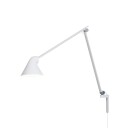 Louis Poulsen NJP Vegglampe Lang Arm 3000K Hvit