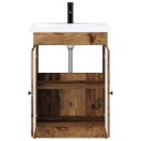  Baderomsinnredningssett Gammelt tre 56 x 37,5 x 81 cm