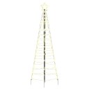  LED juletre med 390 LED med jordspyd Varmhvit 250 cm Jern