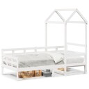  Dagseng med tak hvit 80x200 cm heltre furu 8721102672255