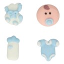 Funcakes Spiselig Kakepynt Babygutt Sett/12 