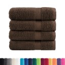 vidaXL Premium håndklær SOLUND 4 stk brun 50x100 cm 600gsm