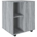 vidaXL Rulleskap grå sonoma 60x53x72 cm konstruert tre