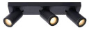 Lucide Taylor spot 3 lys IP44 baderom warm to dim 3x5W 2200-3000K - Svart