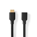 Nedis Ultra High Speed ​​hdmi Cable HDMI  kontakt HDMI Hun 8k@60hz 48 Gbps 2.00 M Rund 7.9 Mm Sort Boks