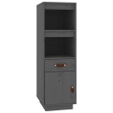 vidaXL Highboard grå 34x40x108,5 cm heltre furu