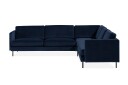 Teodin Hjørnesofa Large Fløyel   Blå