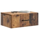  Vegghengt Nattbord Gammelt tre 49 x 34,5 x 20 cm Konstruert tre