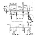 Grohe Essence 4-hulls badekarbatteri Brushed Warm Sunset