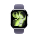 Apple Watch Series 11 GPS 46mm Silver Aluminium Case with Purple Fog Sport Band M/L