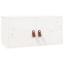 vidaXL Veggskap hvit 60x30x30 cm heltre furu