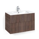 Macro Design Crown Line/push-open Servantskap 2 Skuff - med Light Servant Brun ask / 80cm 14