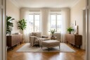 Menard Premium lenestol i stoff   Brun