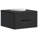  Vegghengt Nattbord Svart 34,5 x 33 x 20 cm Konstruert tre
