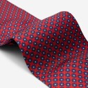 Ferner Jacobsen Silk Tie - Red-Blue Flower Rød OS