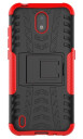 INCOVER Nokia 1.3 Cool Tyre Håndverker Deksel m. stativ - Sort / Rød