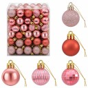 vidaXL Juleballsett 150 stk. Rosa og rosé 3 cm Polystyren