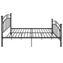  Sengeramme svart metall 160x200 cm