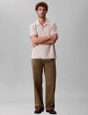 Calvin Klein Jeans Ss Easy Micro Waffle Camp Polo Beige XL