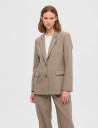 Selected Slfrita Ls Classic Blazer Camel Mel Noos - Brown - 38