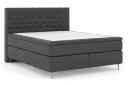 Select No 6 Komplett Sengepakke 180x200 Fast Lateks/Memory Mørkegrå/Gullben