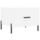 vidaXL Salongbord hvit 50x50x40 cm konstruert tre