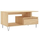  Salongbord sonoma eik 90x49x45 cm konstruert tre 8721012113343
