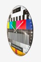 NeXtime Veggklokke Testpage Dome diameter 35 cm Flerfarget