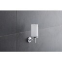 Duravit Starck T Tannglassholder Krom/Frostet glass