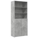  Highboard betonggrå 80x42,5x185 cm konstruert tre 8721102654701