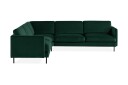 Teodin Hjørnesofa Fløyel   Grønn